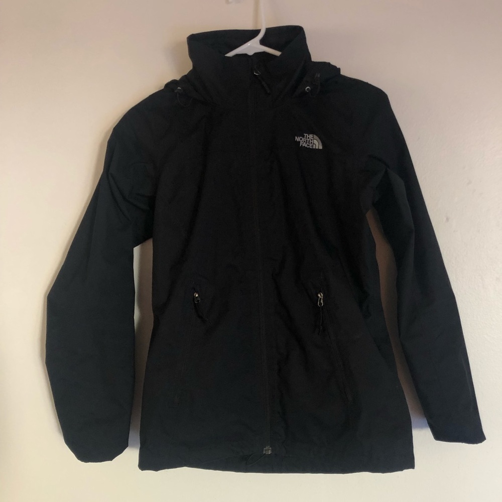 North face raincoat xs